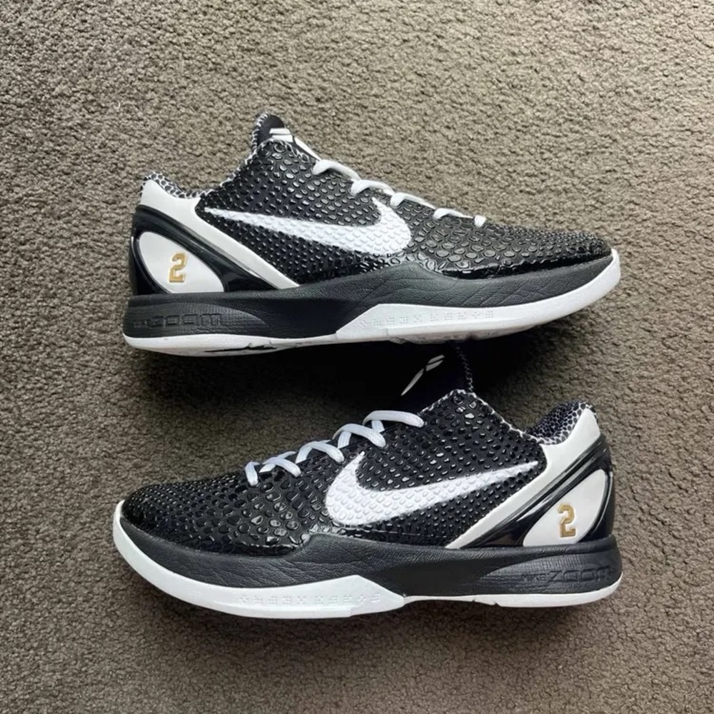 Kobe 6 Mambacita Men's Black and White Sneakers